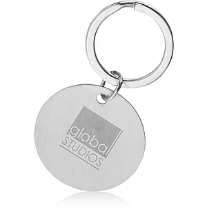 Chrome Round Keychains