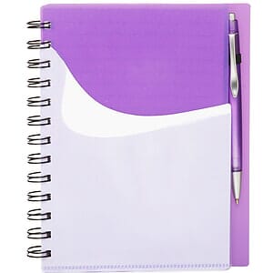 Spiral Notebooks with Front Pocket