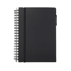 Spiral Notebooks with Elastic Closure