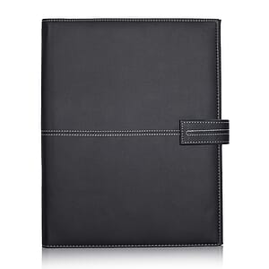 White Stitch Leather Portfolios