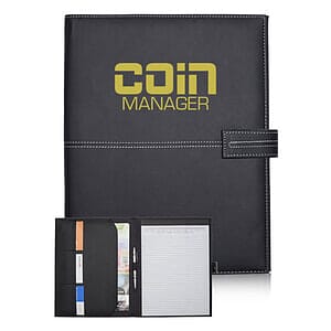 White Stitch Leather Portfolios
