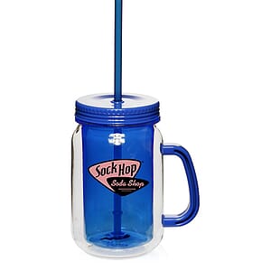 17 oz. Mason Jars with Straw