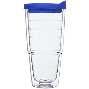 24 oz. Double Wall Solid Clear Orbit  Acrylic Tumblers