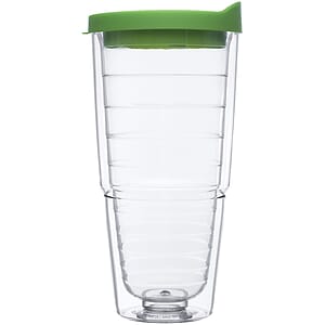 24 oz. Double Wall Solid Clear Orbit  Acrylic Tumblers