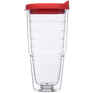 24 oz. Double Wall Solid Clear Orbit  Acrylic Tumblers