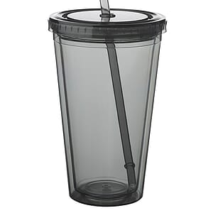 16 oz. Double Wall Acrylic Tumblers With Straws