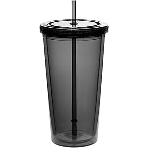 20 oz. Double Wall Acrylic Tumblers With Straws