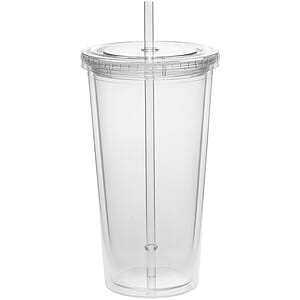 20 oz. Double Wall Acrylic Tumblers With Straws