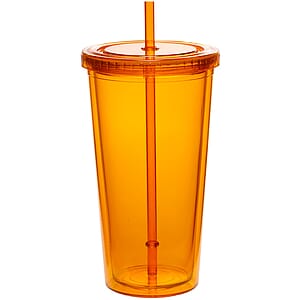 20 oz. Double Wall Acrylic Tumblers With Straws
