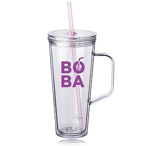 24 oz. Tilden Plastic Tumbler with Handle 