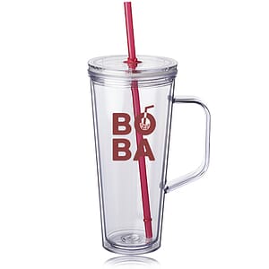 24 oz. Tilden Plastic Tumbler with Handle 