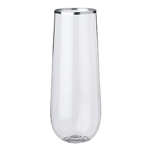 Reserv 9 oz. Plastic Stemless Flute 