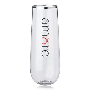 Reserv 9 oz. Plastic Stemless Flute 