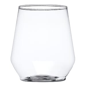 12 oz. Stemless Plastic Wine Glasses