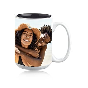 15 oz. Glossy Two-Tone Photo Mugs