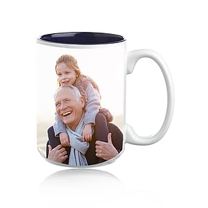 15 oz. Glossy Two-Tone Photo Mugs