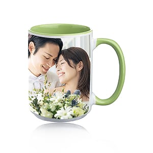15 oz. Glossy Two-Tone Photo Mugs
