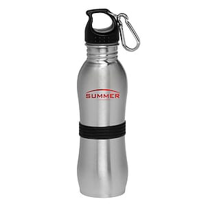 24 oz. Stainless Steel with Rubber Grip Bottles