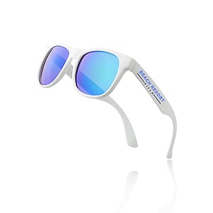 Color Lens Sunglasses w White Frames