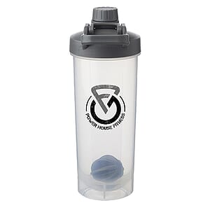24 oz. Olympian Plastic Shaker Bottles with Mixer 