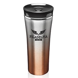16 oz. Two-Tone Steel Travel Mugs