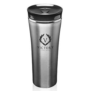 16 oz. Two-Tone Steel Travel Mugs