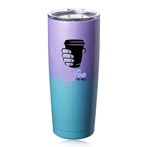 20 oz. Iridescent Pipette Stainless Steel Tumblers
