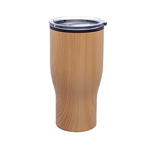 28 oz. Challenger Travel Mugs with Wood Finish
