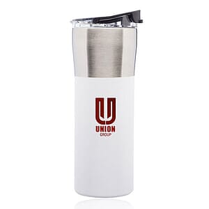 19 oz. Nau Color Grip Travel Mugs with Plastic Lid