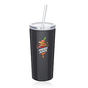 16 oz. Mira Stainless Steel Tumblers with Straw