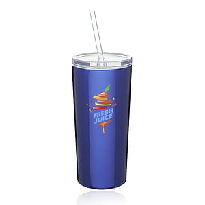 16 oz. Mira Stainless Steel Tumblers with Straw