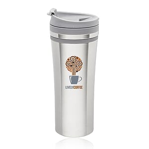 15 oz.  Mia Insulated Stainless Steel Travel Mugs
