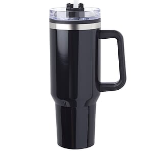 40 oz. Hugo Plastic Interior Stainless Steel Travel Mugs