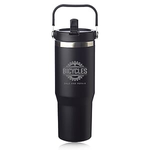 30 oz. Bronx Stainless Travel Mug with Carrying Handle
