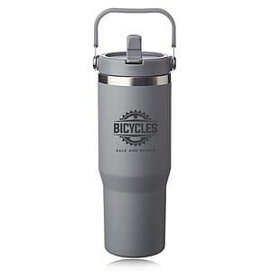 30 oz. Bronx Stainless Travel Mug with Carrying Handle