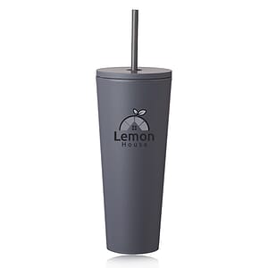 24 oz. Kenai Plastic Tumblers with Straw