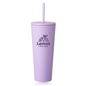 24 oz. Kenai Plastic Tumblers with Straw