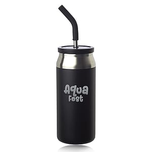 22 oz Sydney Can Shaped Tumbler with Silicone Lid and Straw