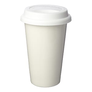 11 oz. Double Wall Ceramic Tumblers with Lid
