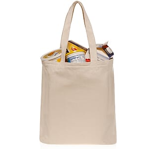 10oz Canvas Grocery Bags with 22" Handles