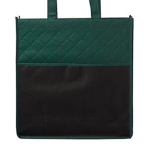 Reusable Quilted Pocket Grocery Tote Bags