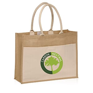 Canvas Pocket Jute Tote Bags