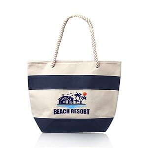 Striped Canvas Tote Bags