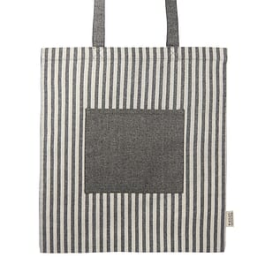 Recycled Striped Cotton Tote Bags