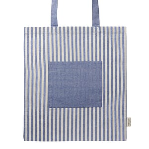 Recycled Striped Cotton Tote Bags
