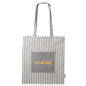 Recycled Striped Cotton Tote Bags
