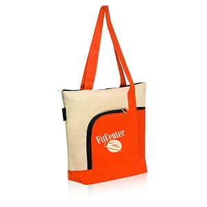 Zipper Polyester Tote Bags