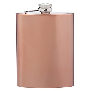 8 oz. Copper Coated Gran Torino Hip Flasks