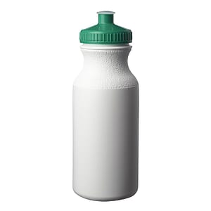 20 oz. White Water Bottles with Push Cap