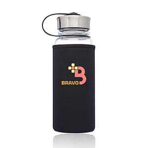25 oz. Kangaroo Glass Water Bottles in Neoprene Pouch